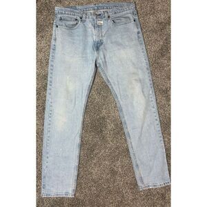 Levis 505 Jeans Mens 34x32 Blue Denim Regular Straight Medium Wash